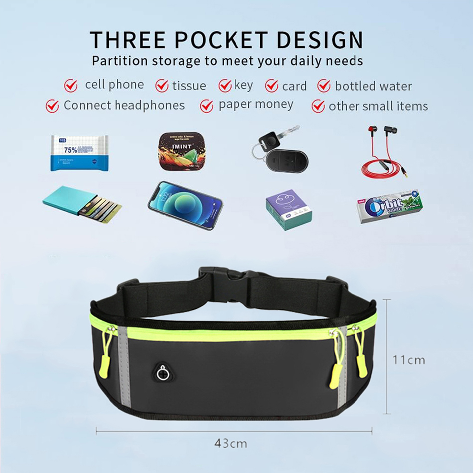 Running Belt Waist - Professional Running Waist Bag Sports Belt