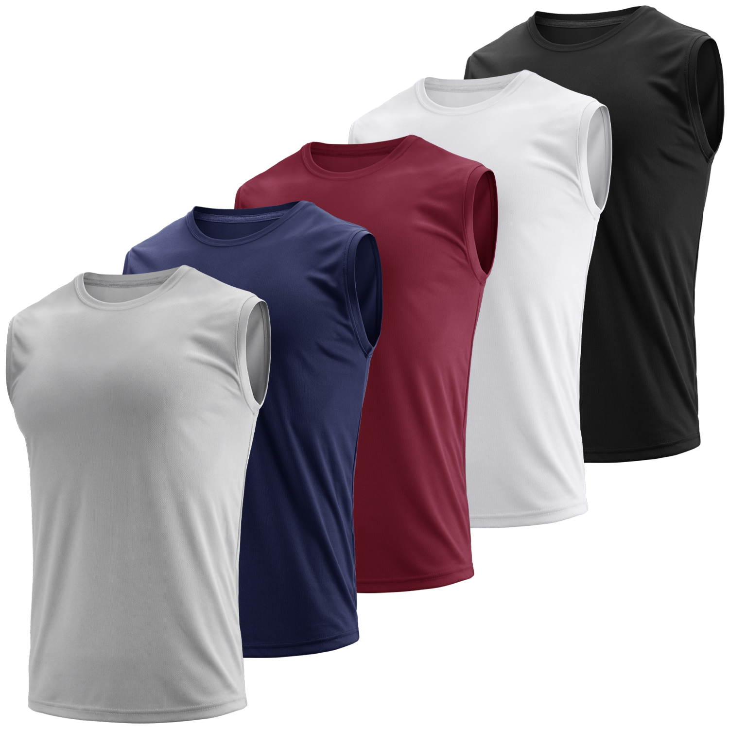 Running Gear Tank - 5pcs Tank Tops Men's Dry Fit