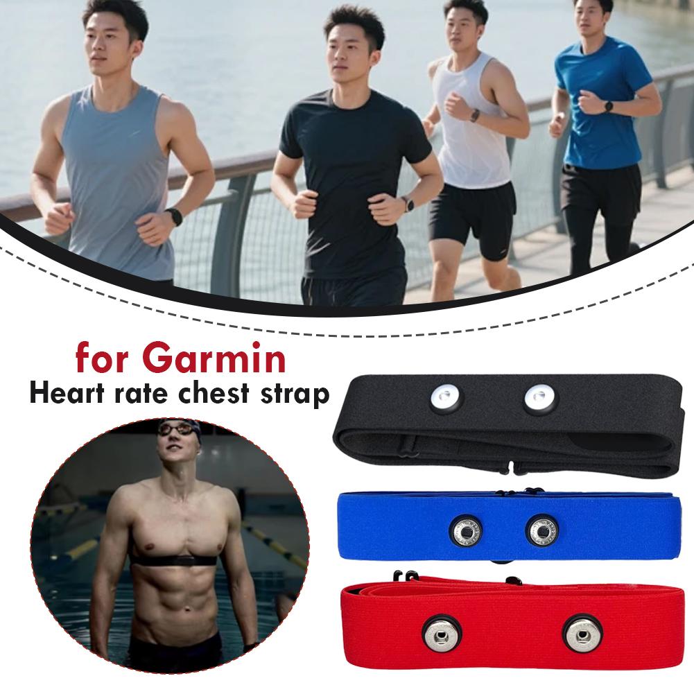 Heart Rate Strap Chest - For Garmin Adjustable Cycling Heart Rate