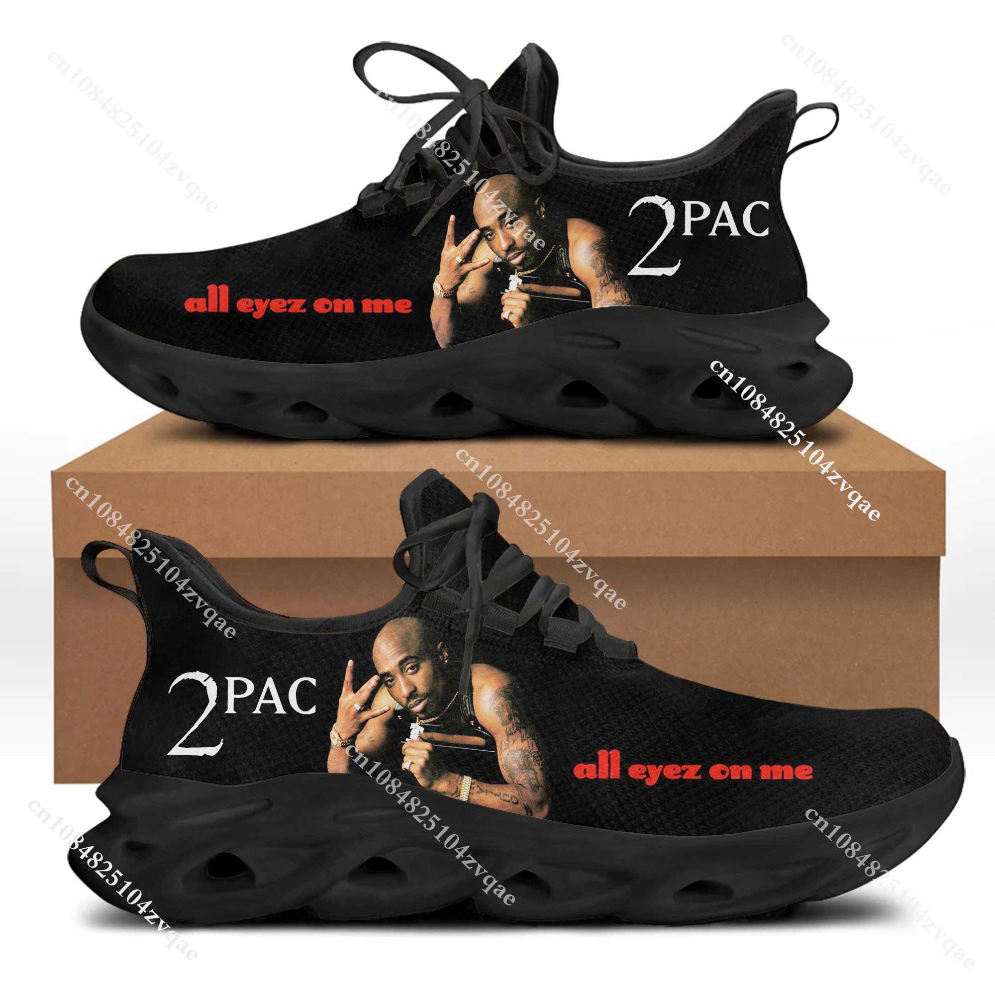 Running Gear Women - Tupac Rapper 2Pac Flats Sneakers Hip