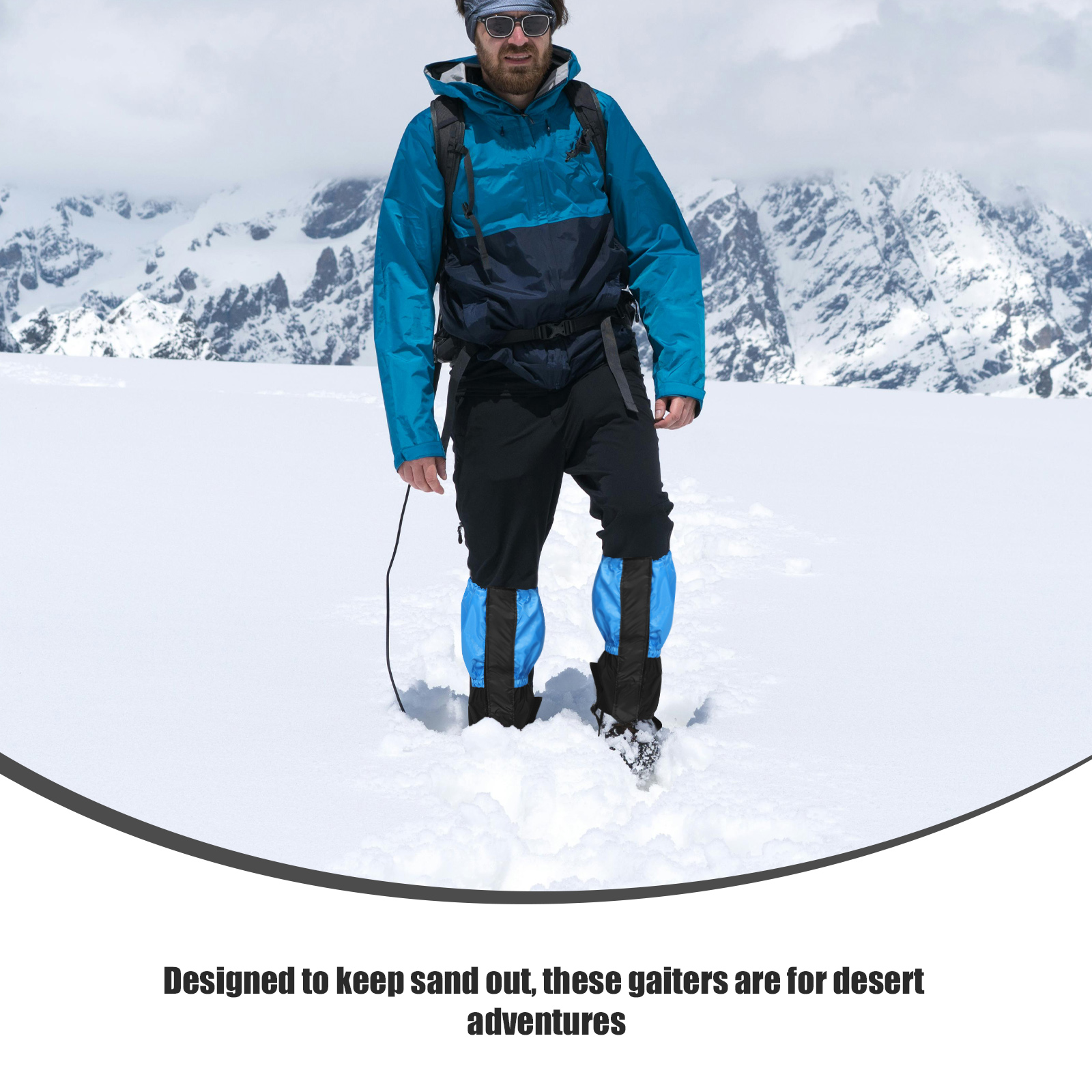 Running Gear In Snow - 1 Pair Waterproof Hiking Sand Snow