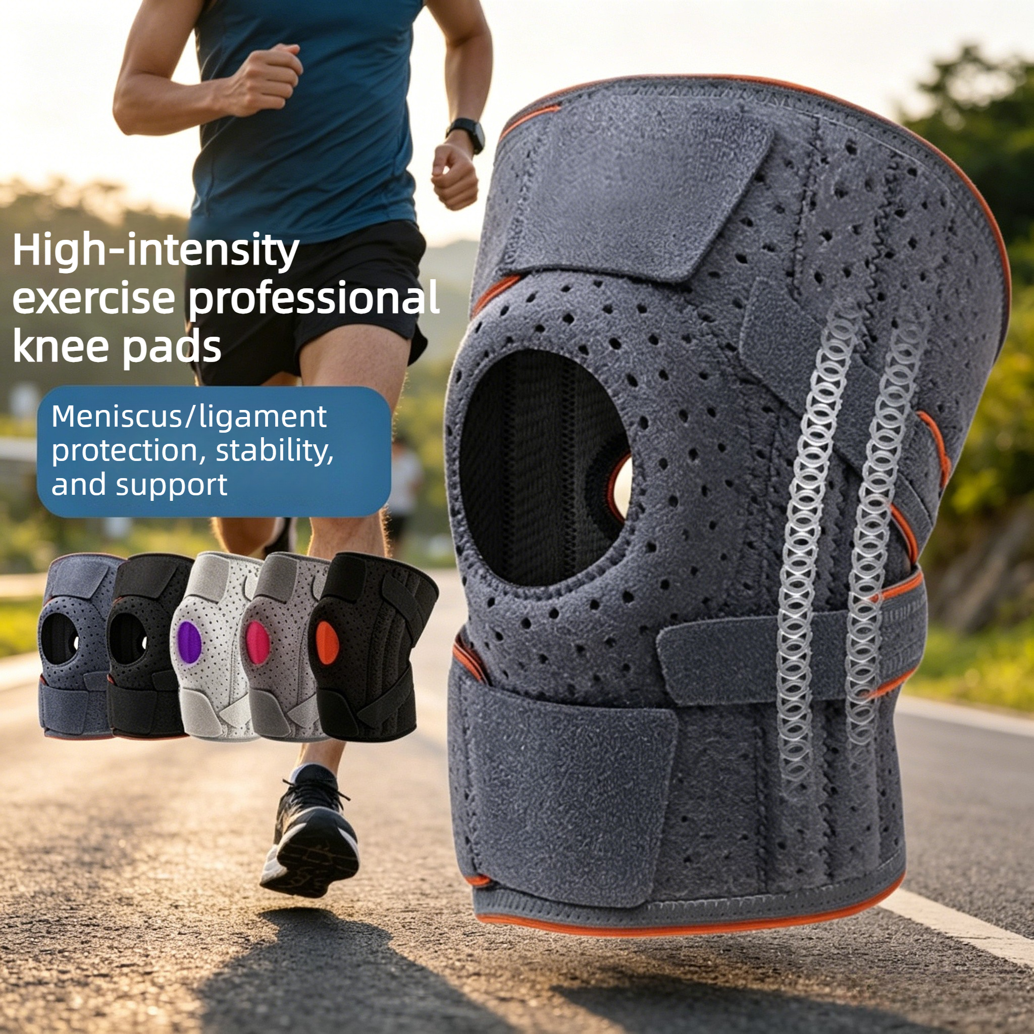 Running Gear Knee - Sports knee pads fitness cycling protective