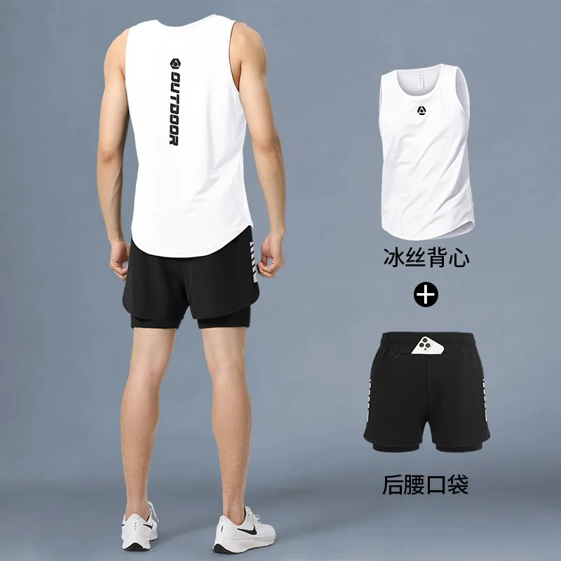 Men's Ice Silk Cooling Tank To - Running Gear Tank ulasan dan harga