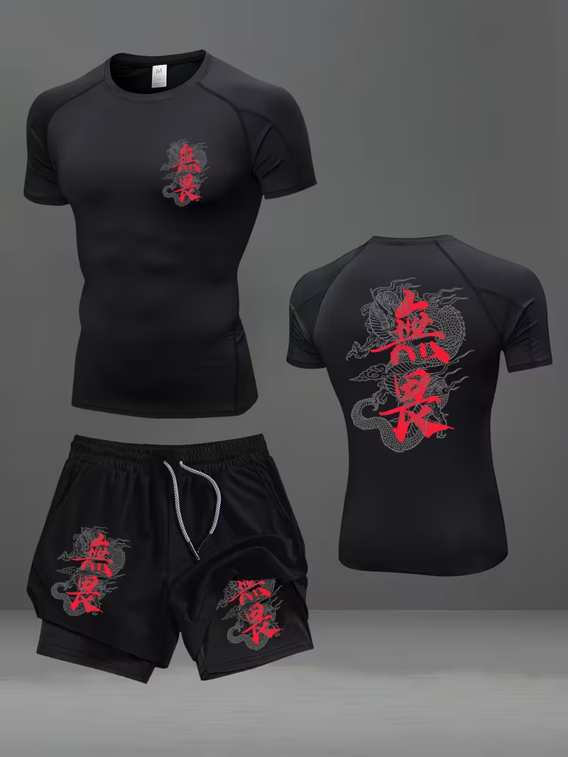 New men's slim fit suit quick  - Running Gear ulasan dan harga