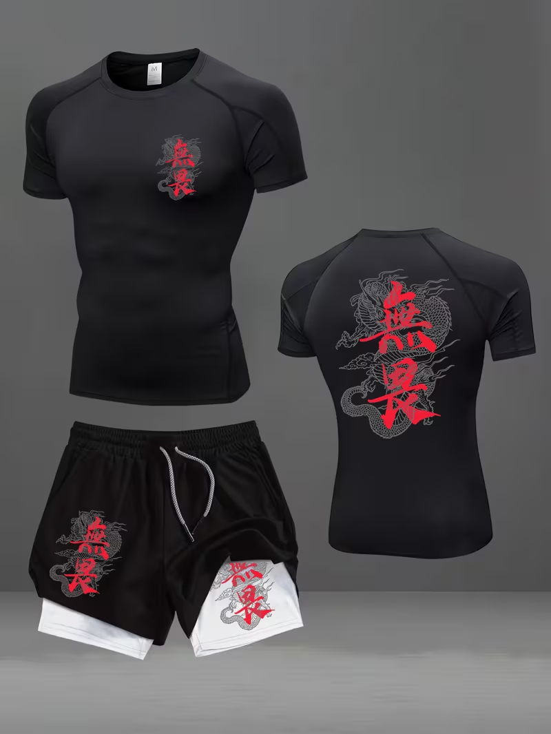 New men's slim fit suit quick  - Running Gear ulasan dan harga