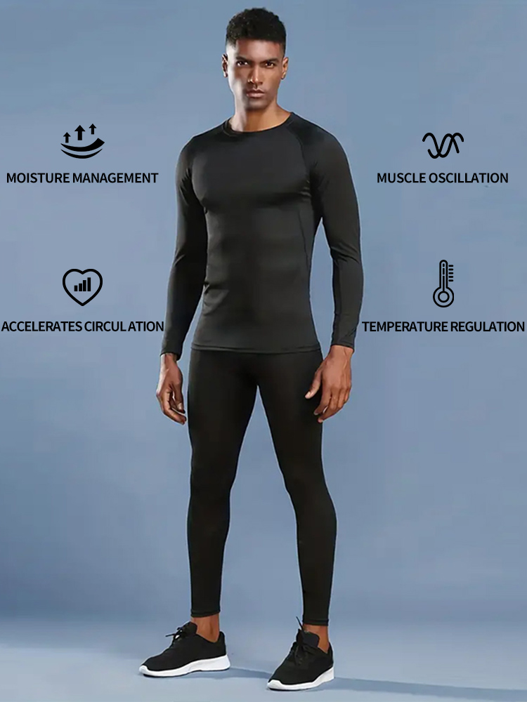 Compression Shirts Men's Rashg - Running Gear Winter ulasan dan harga