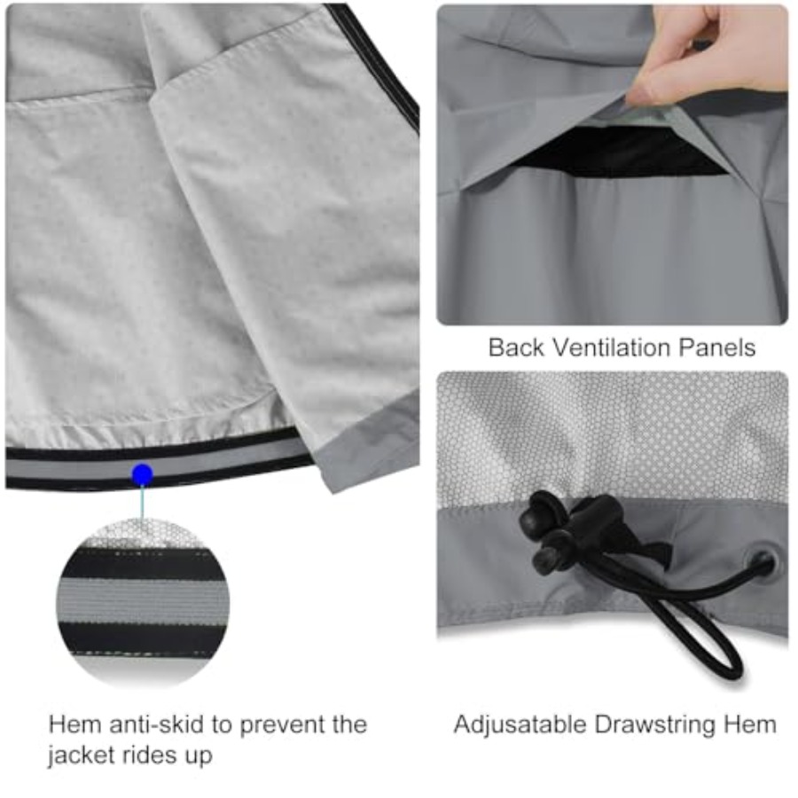 Men's Rain Jacket Waterproof W - Running Gear For Rain ulasan dan harga