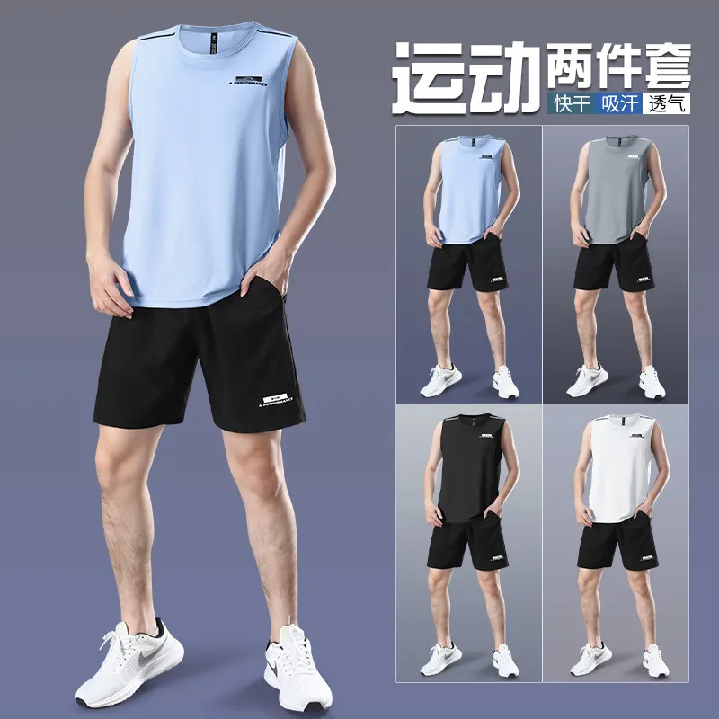 Men's Marathon Running Set - Q - Running Gear Tank ulasan dan harga