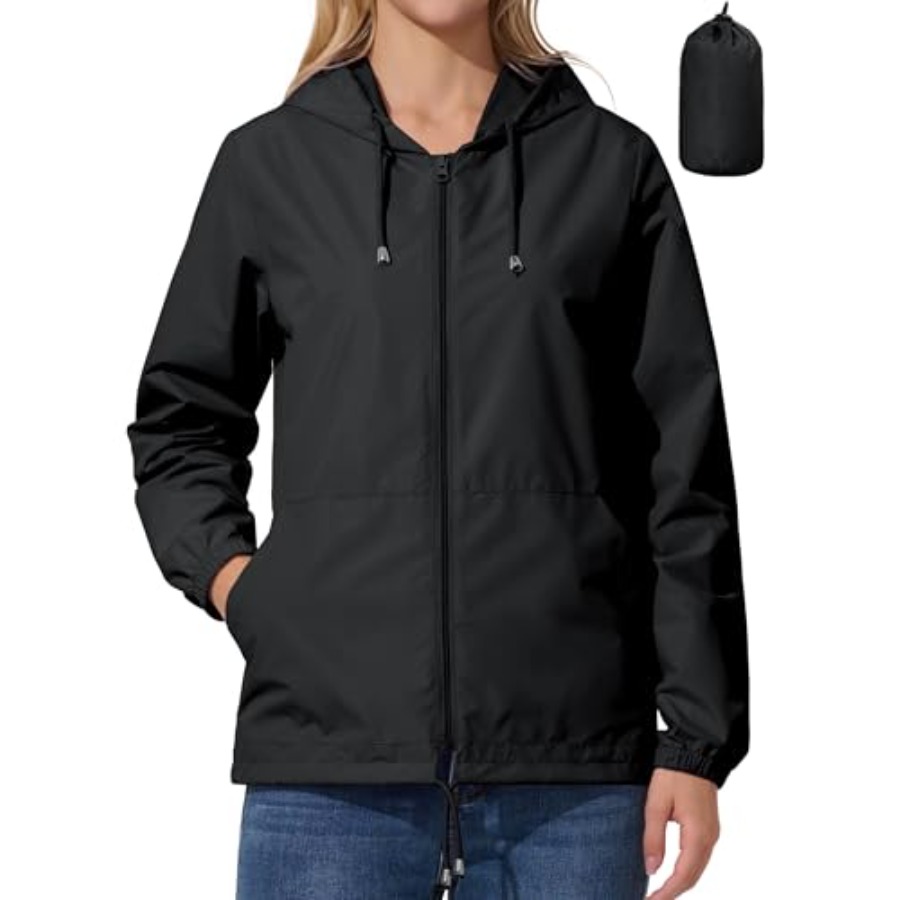 Womens Rain Jacket Lightweight - Running Gear For Rain ulasan dan harga