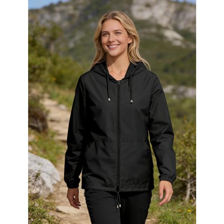 Womens Rain Jacket Lightweight - Running Gear For Rain ulasan dan harga