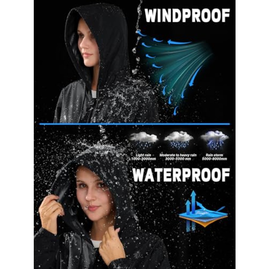 Womens Rain Jacket Lightweight - Running Gear For Rain ulasan dan harga