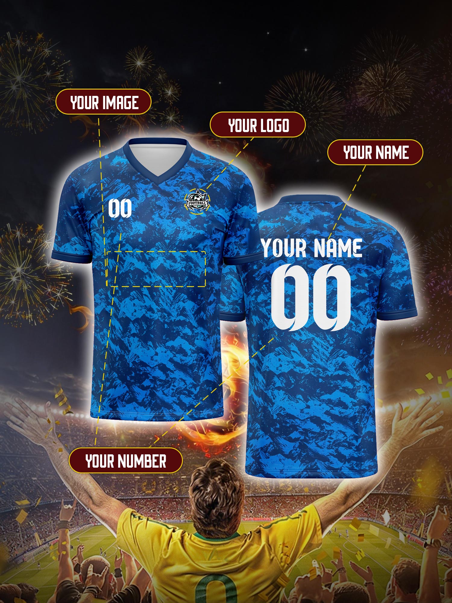 Custom Soccer Jersey With Cust - Running Gear ulasan dan harga