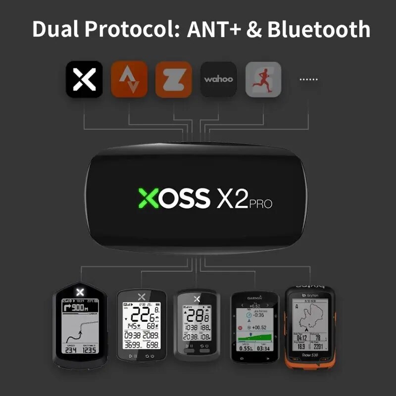 XOSS X2 Pro Chest Strap Heart  - Heart Rate Strap Chest ulasan dan harga