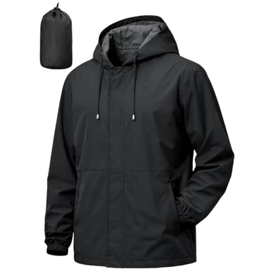 UIQUR Men's Rain Jacket Waterp - Running Gear For Rain ulasan dan harga