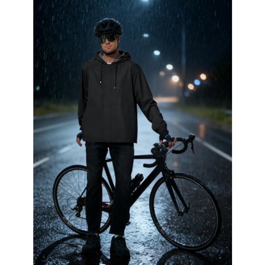 UIQUR Men's Rain Jacket Waterp - Running Gear For Rain ulasan dan harga