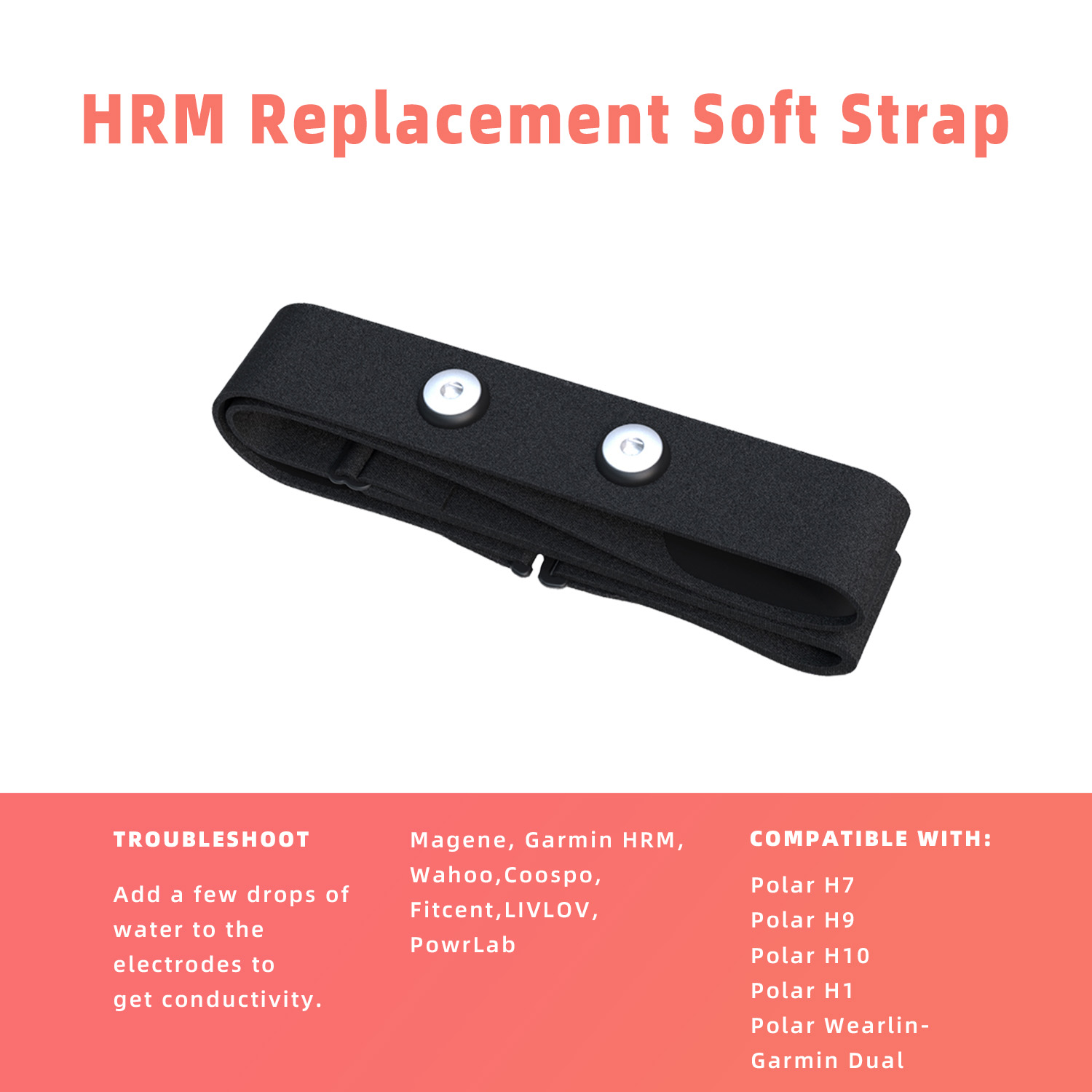 1Pc Heart Rate Monitor Replace - Heart Rate Strap Chest ulasan dan harga