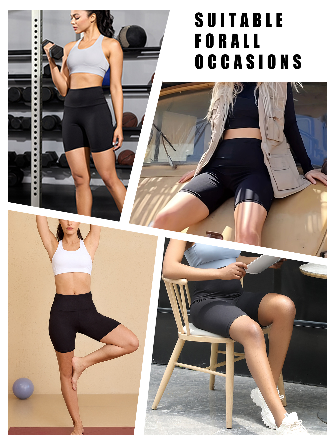 Plus Size Biker shorts for Wom - Running Gear Women ulasan dan harga