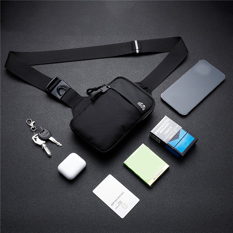 Casual Men Shoulder Chest Bag  - Running Belt Waist ulasan dan harga
