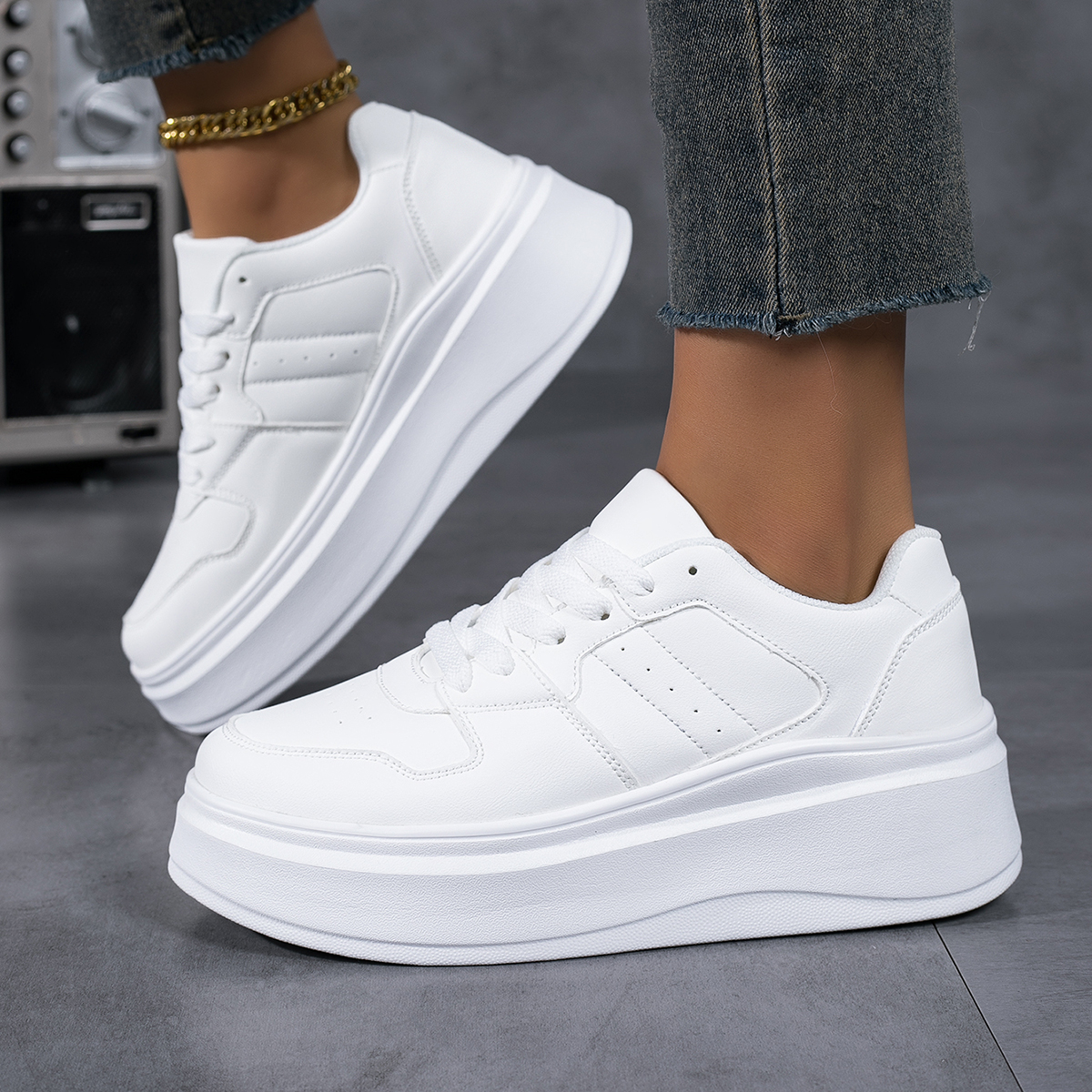 Women's Vulcanize Shoes Flat C - Running Gear Women ulasan dan harga