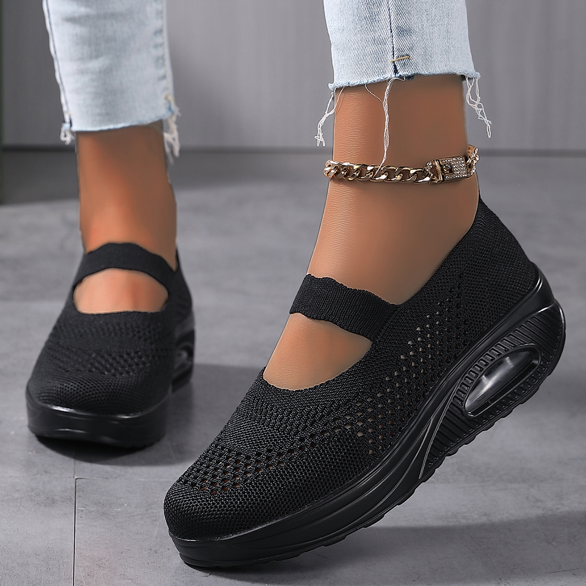 Fashion Woman Vulcanize Platfo - Running Gear Women ulasan dan harga