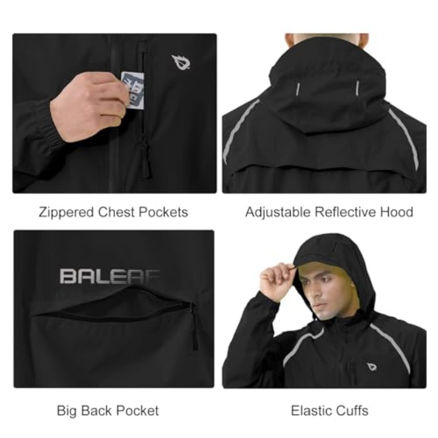 Men's Rain Jacket Waterproof W - Running Gear For Rain ulasan dan harga