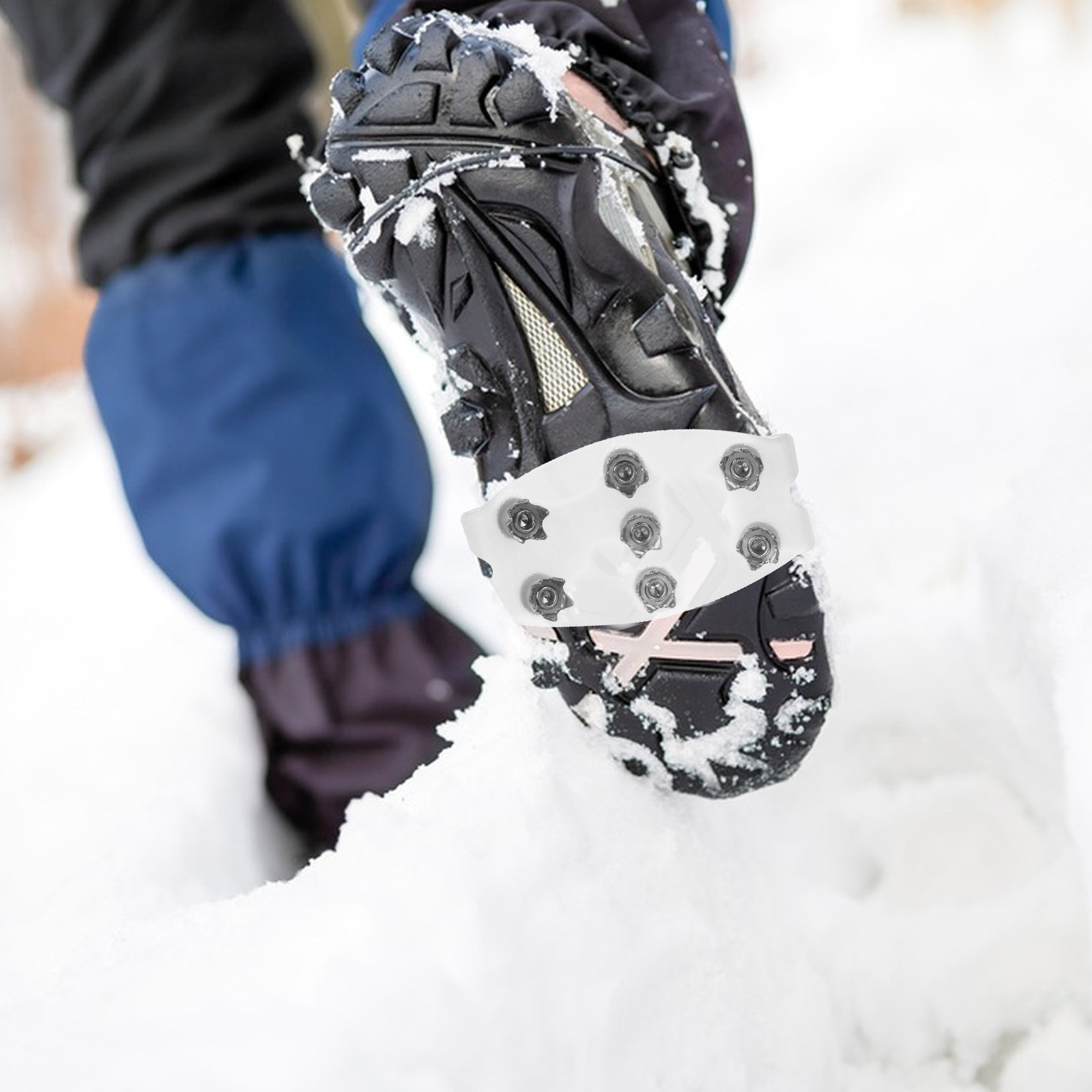 2Pairs Snow Crampons Shoe Ice  - Running Gear In Snow ulasan dan harga