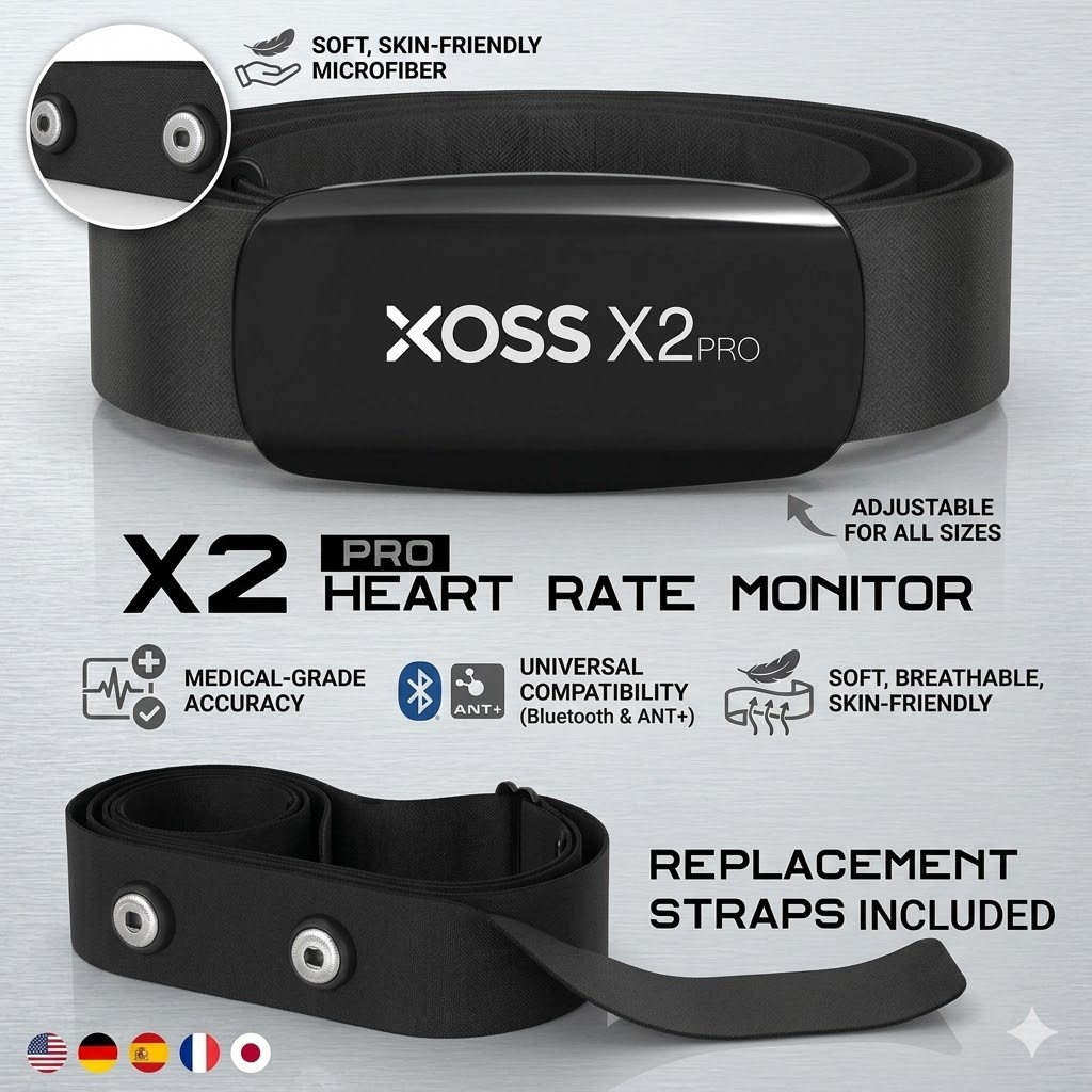 XOSS X2 Pro Heart Rate Monitor - Heart Rate Strap Chest ulasan dan harga