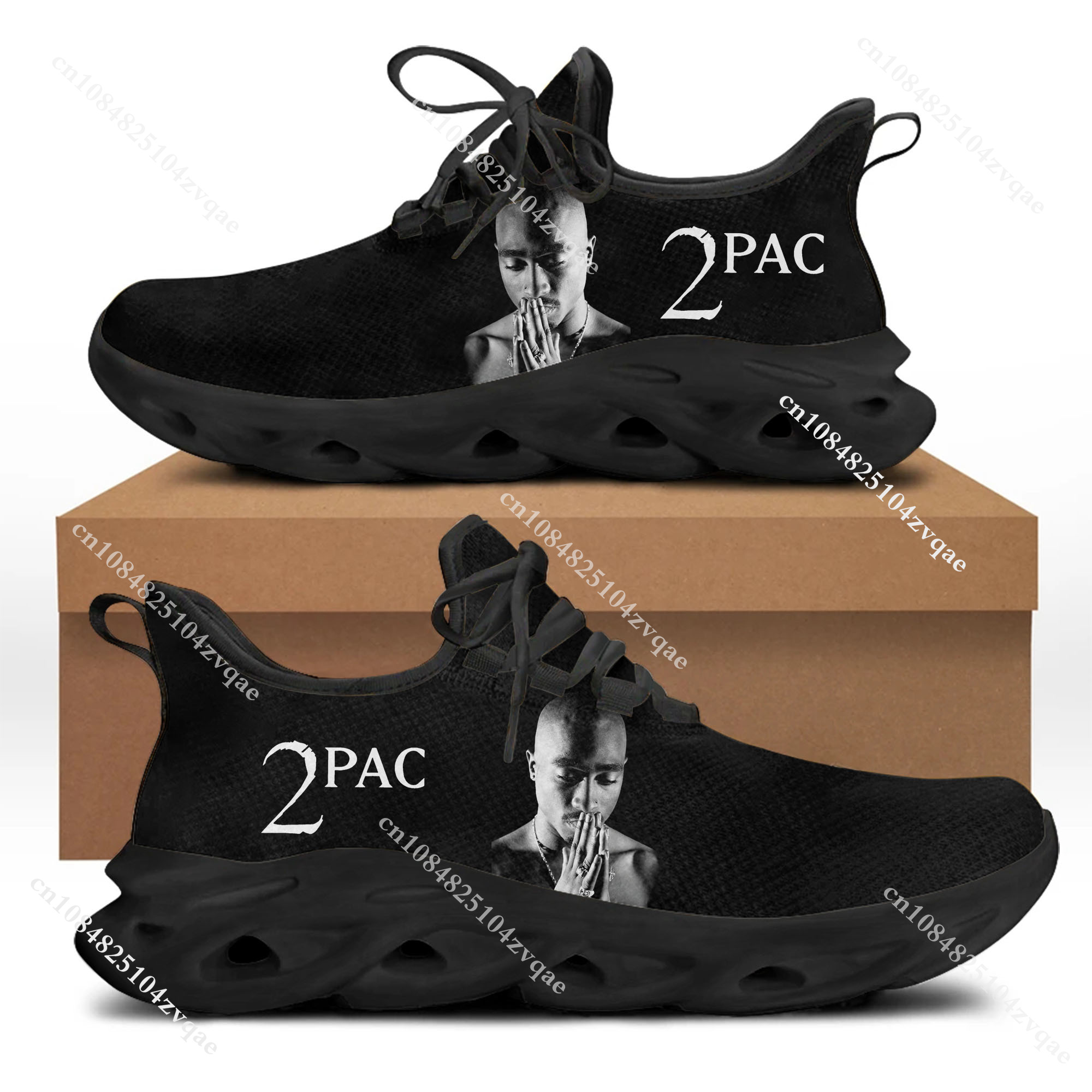 Tupac Rapper 2Pac Flats Sneake - Running Gear Women ulasan dan harga