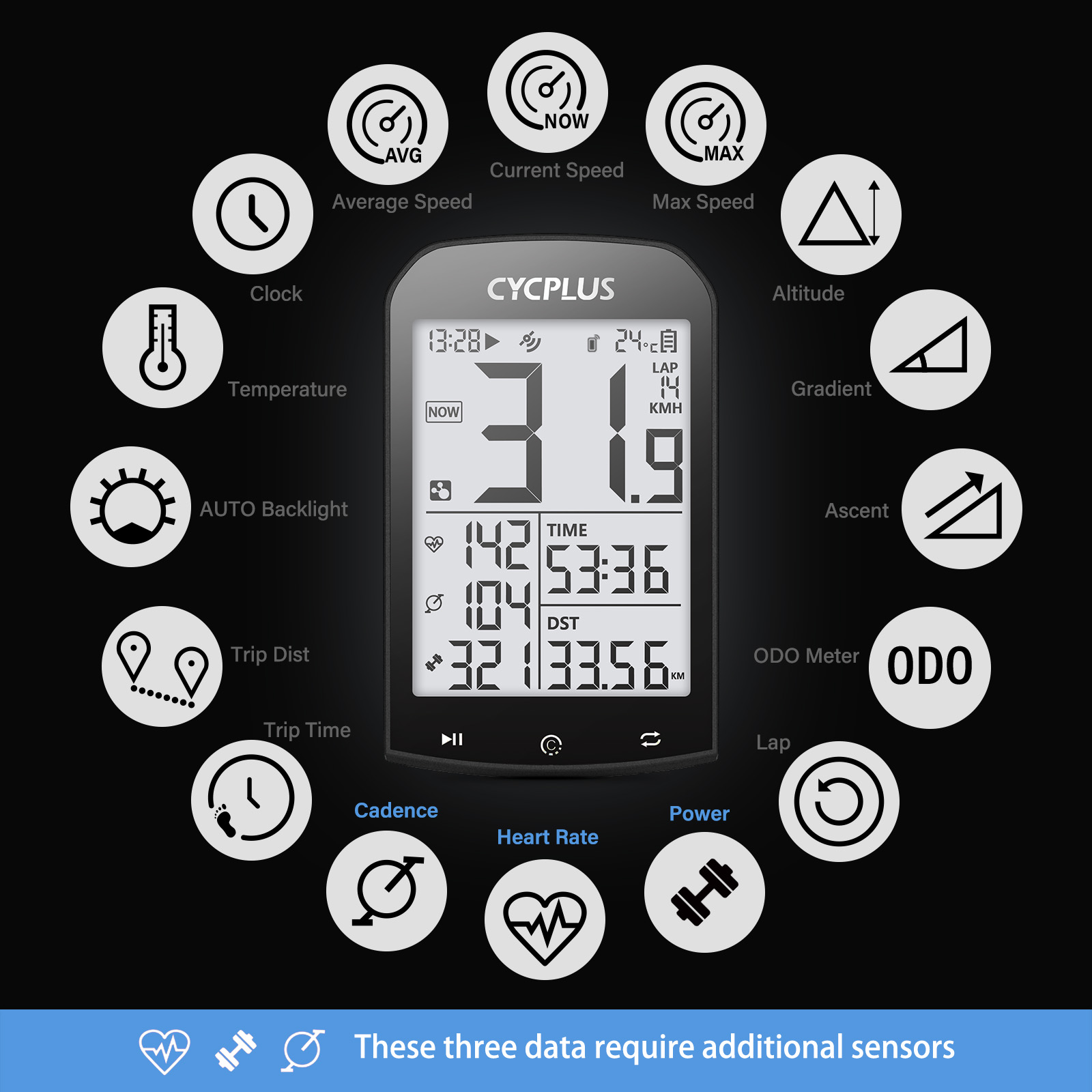 CYCPLUS Cycling Bicycle Access - Heart Rate Strap Chest ulasan dan harga
