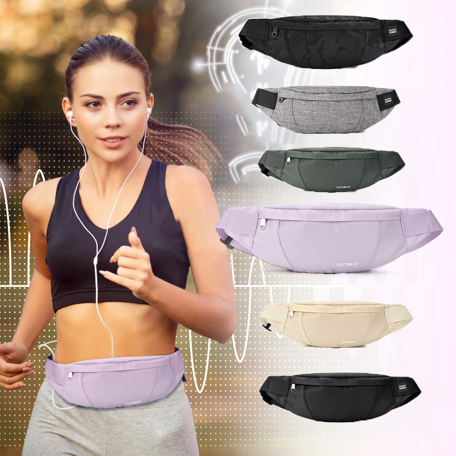 Fashion Running Waist Bag Wate - Running Belt Waist ulasan dan harga