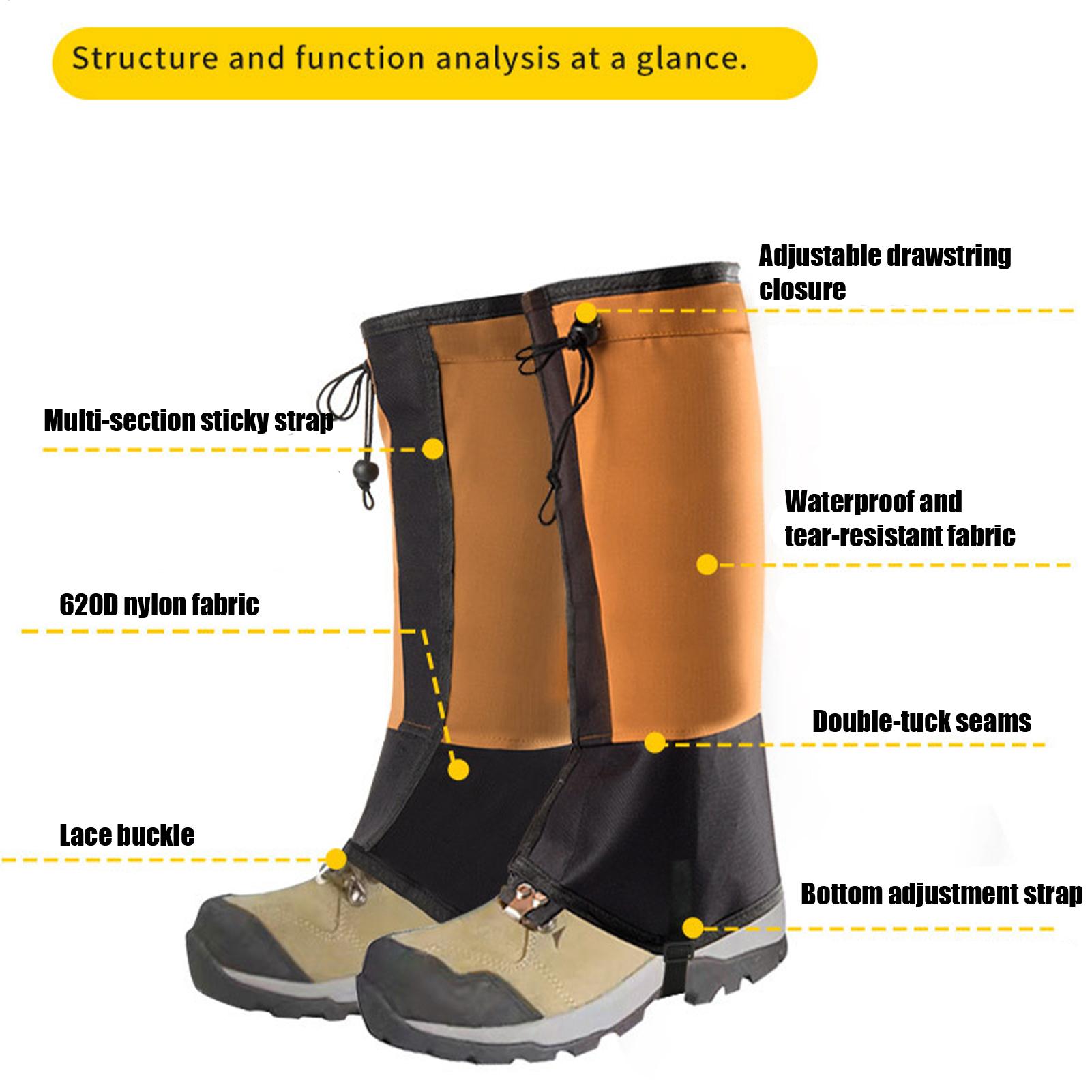 Waterproof Leg Gaiters for Hik - Running Gear For Rain ulasan dan harga